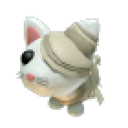 Halloween White Mummy Cat